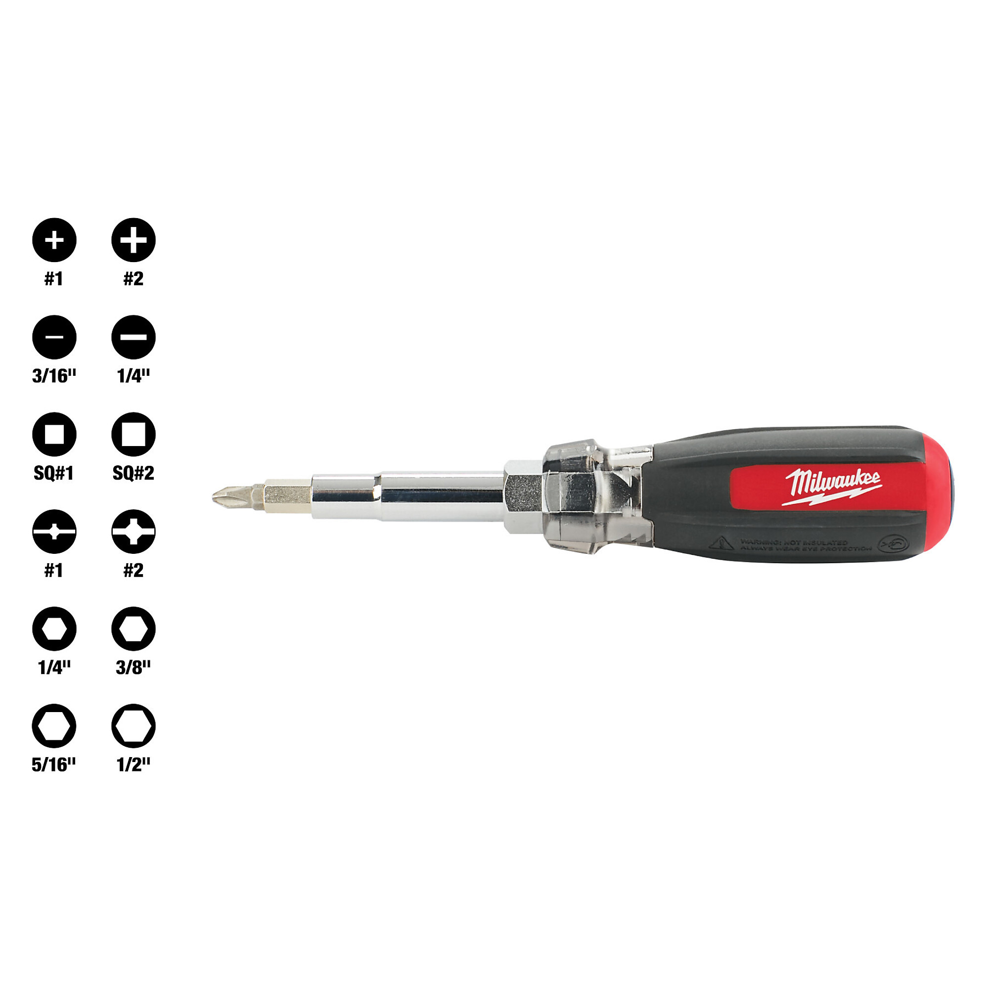 Milwaukee 13-In-1 Cushion Grip Screwdriver, Model# 48-22-2880